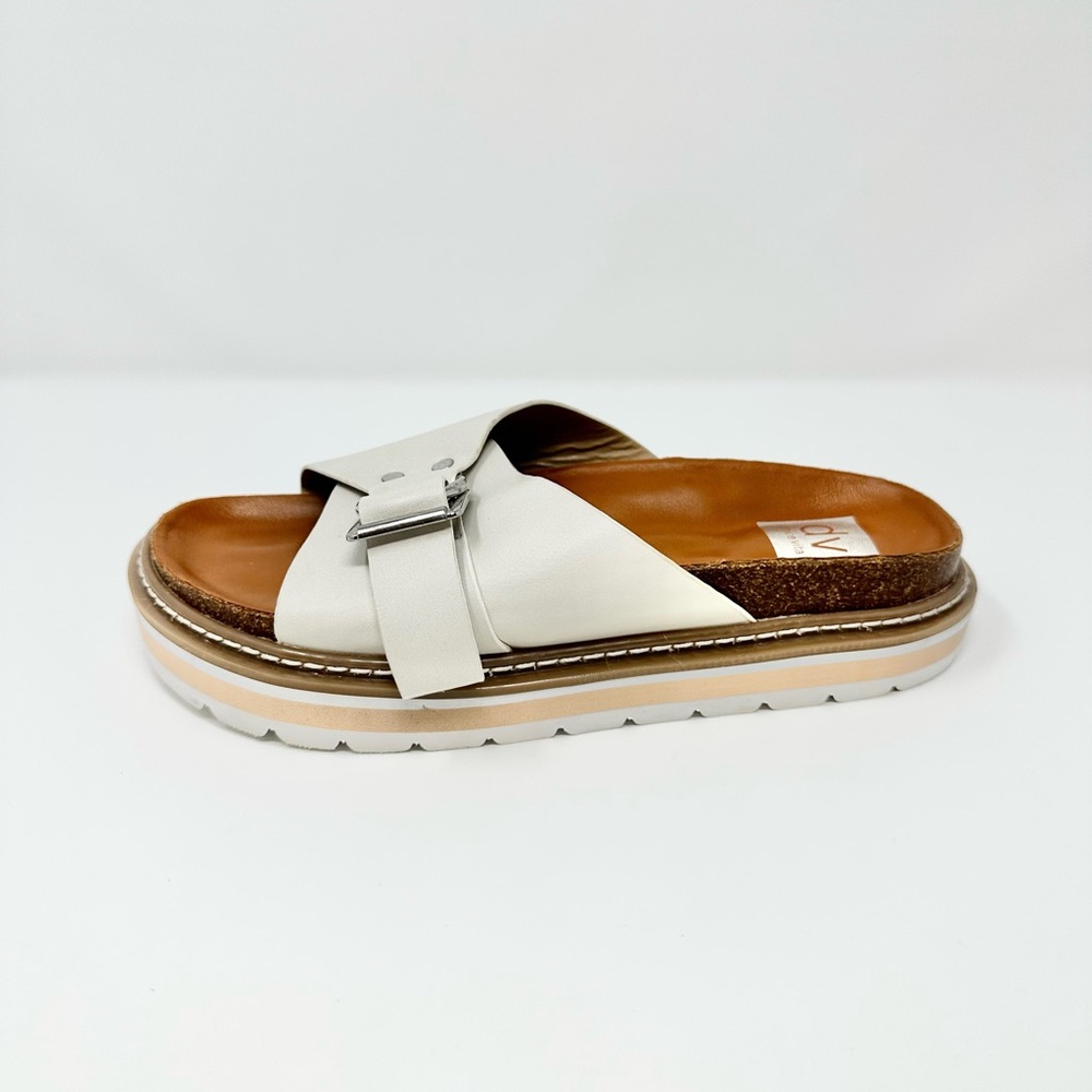 Dolce Vita White and Brown Sandals